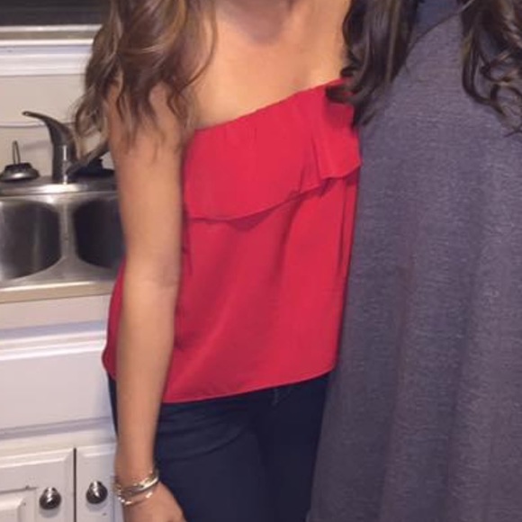 Free People Ruffle Strapless Top - Picture 2 of 4